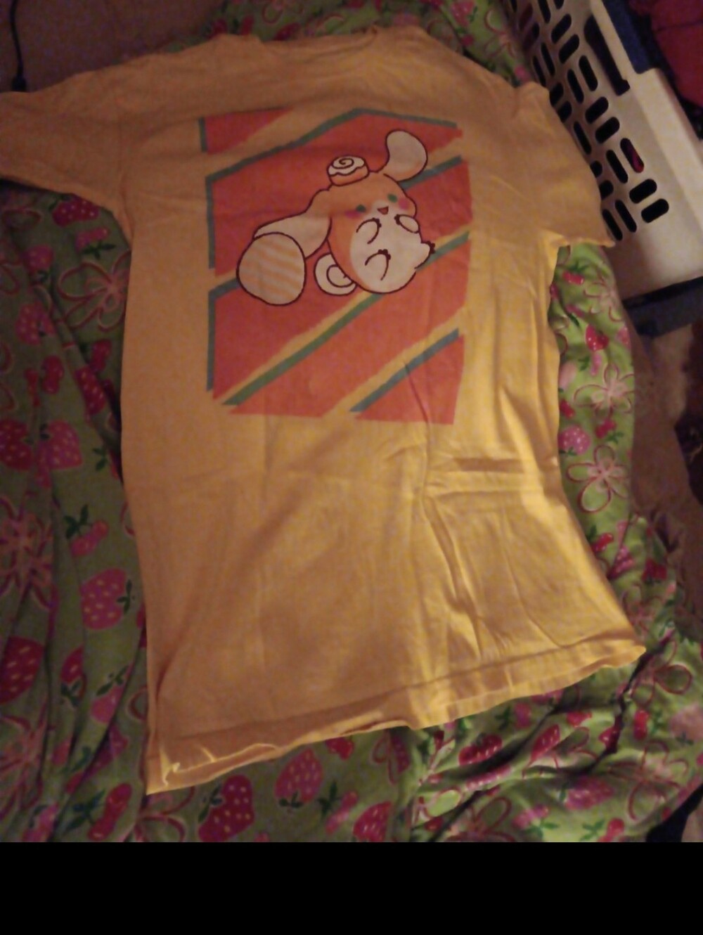 Atsuko cinnamorollXPatamon short sleeve shirt (M)